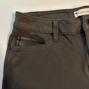 Calvin Klein Super Stretch Soft Dark Gray Pants - Size 6